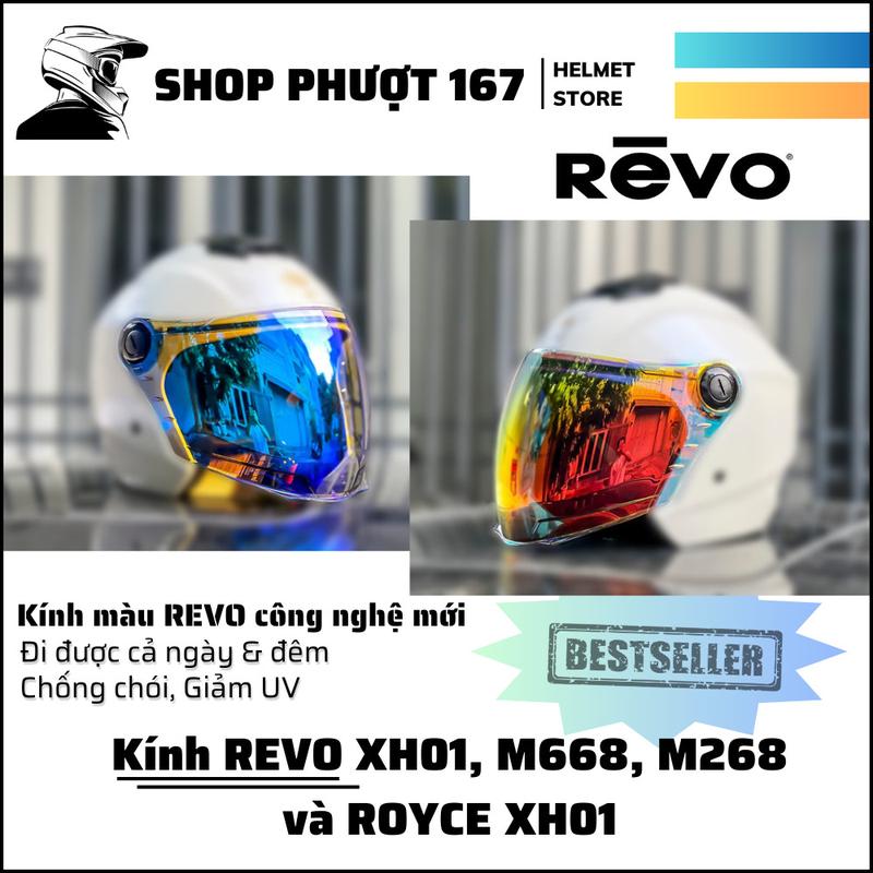  Kính Revo đi ngày đêm cho mũ royal M668 XH01 M268 M289 và Royce XH01 Helmet Nón Bảo Hiểm 