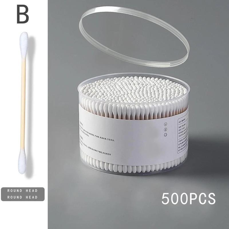 Combo 3 Hộp lớn 500 que tăm bông trang điểm, spa, bông ngoáy tai que gỗ
