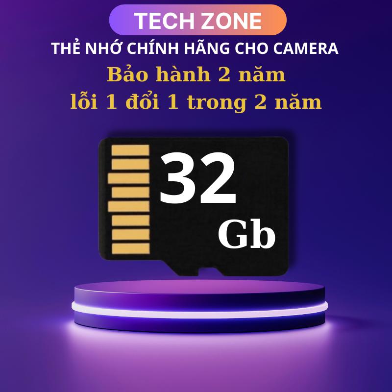 Thẻ nhớ 32gb, 64gb, 128gb - Phụ kiện dành cho camera Imou, Ezviz, Yoosee chính hãng tại TECHZONE VN