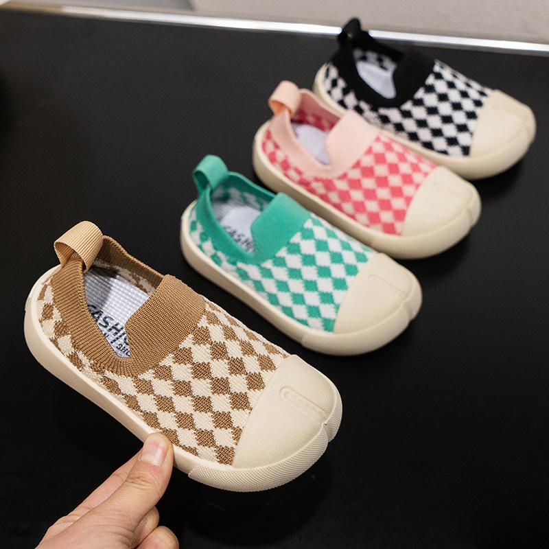 Giày Lười Cho Bé Trai Bé Gái Cổ Chun Đế Bệt Từ 1 Đến 7 Tuổi Phong Cách Canvas Chống Trơn Trượt G69