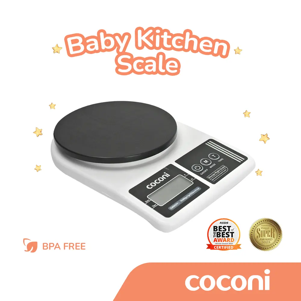 COCONI RecipeRight Baby Kitchen Scale | Timbangan Makan Digital Portable MPASI Bayi