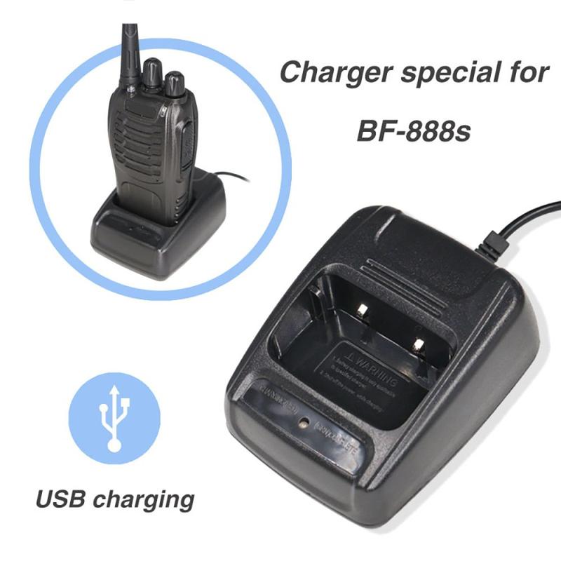 Product Introduction of pollebg Universal Accessories USB Charger Walkie-talkie Charger Charging Cradle for BAOFENG Li-ion Battery Charger 17