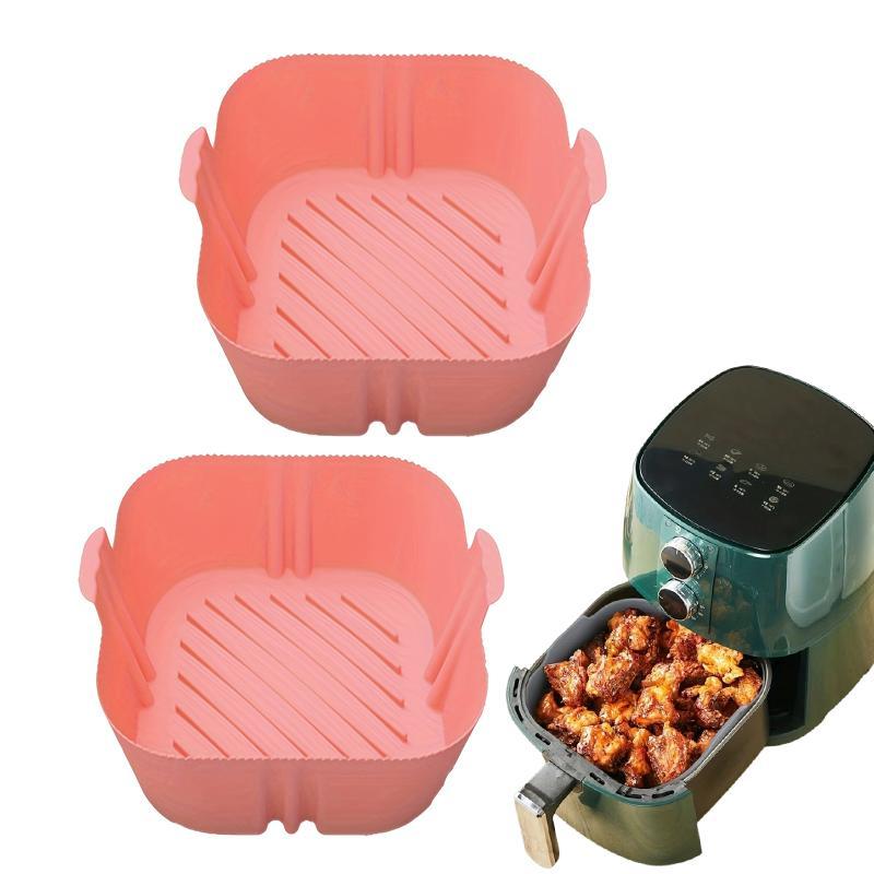Silicone Air Fryer Liner, Reusable Air Fryer Mat, Oven Baking Tray, Kitchen Appliance Parts for Air Fryer 4