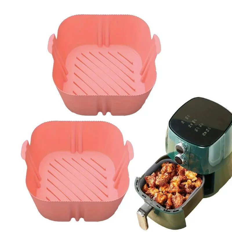 Silicone Air Fryer Liner, Reusable Air Fryer Mat, Oven Baking Tray, Kitchen Appliance Parts for Air Fryer 3
