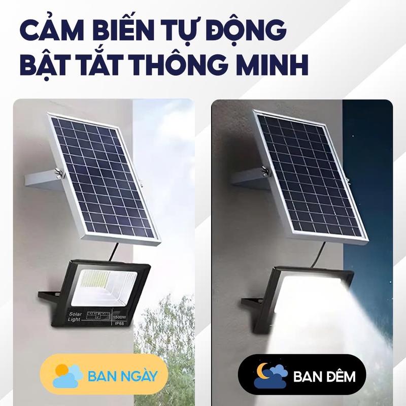 Đèn Pha Năng Lượng Mặt Trời 3000W - VỎ NHỰA , Chống nước IP69, Sáng 6-8 tiếng, Không sử dụng điện đèn 200k 4