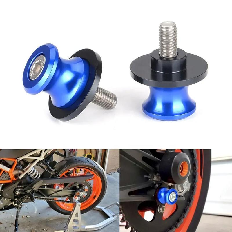 Product Introduction of 2pcs  Creative Universal Motorbike Stand Lifting Frame Screws Swingarm Spools Slider Arm Stand Screws 27