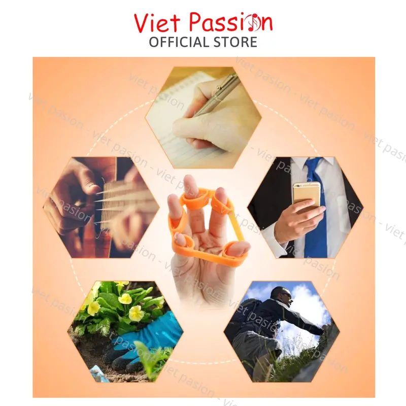 Dụng cụ giãn ngón tay guitar chơi đàn piano luyện cơ ngón tay bàn tay Viet Passion HCM 3