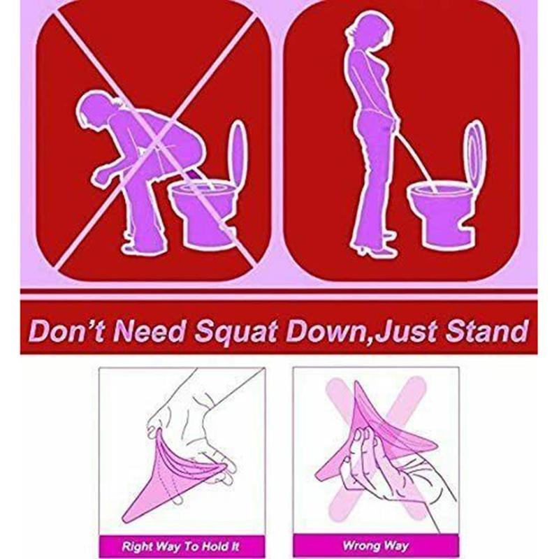 Product Introduction of New Standing Pee Ladies Women Standing Piss Urine Wee Funnel Urinate Device Woman Urinal 15