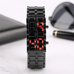 Jam Tangan LED Digital Lava Chain Unisex - TK-4