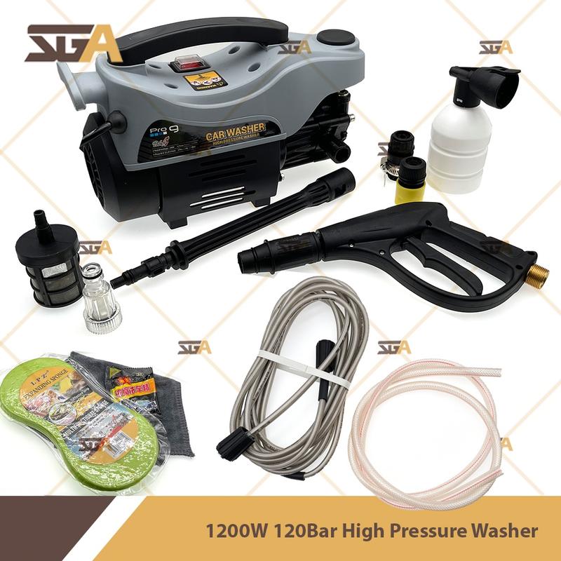 PECKER Pro 9 1200W 120 Bar High Pressure Washer / Water Jet / Power Sprayer with Induction Motor