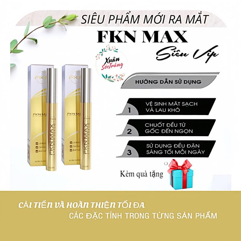 2 cây Dưỡng mi FKN MAX 6,5ml 1cây phiên bản cải tiến mới Mỹ Phẩm