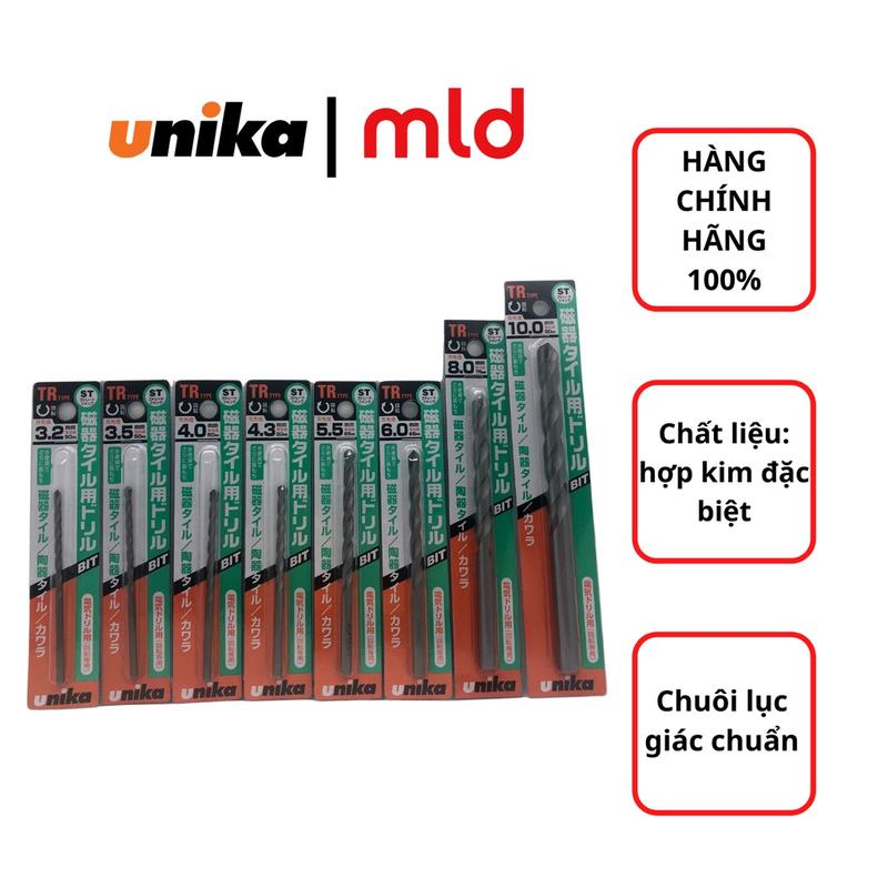 Mũi khoan tường, gạch Unika chân tròn mã TR