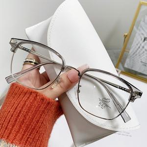 แว่นตาตามใบสั่งแพทย์ กรอบกึ่งโลหะ มาใหม่ เหมาะสำหรับทั้งชายและหญิง ตัวเลือกไดออปเตอร์ที่แม่นยำตั้งแต่ -0.5 ถึง -6.0 ทันสมัยและสไตล์เรโทร เหมาะสำหรับสวมใส่ทุกวัน
