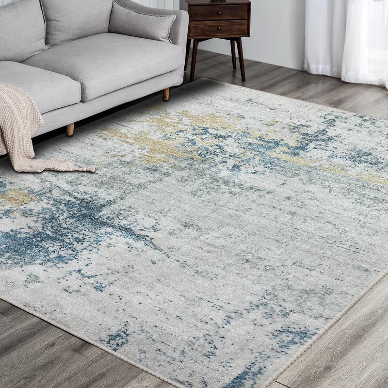Mordern Abstract Pattern Large Rug, Soft Area Rug with Anti-slip Base, Lounge Rug, Decorative Carpet for Home Living Room Bedroom Dining Room Decor, Home Decor, Christmas Gifts, Christmas Decorations 4