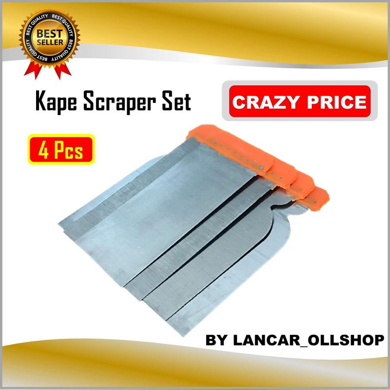Kape Scraper Kapi Skrap Cat Set Alat Dempul Plat Besi Lentur - Shop ...