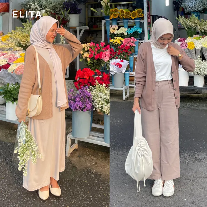 Anaya Cardigan (Katun knit) cardigan Wanita Cardigan Cewe Elita 6