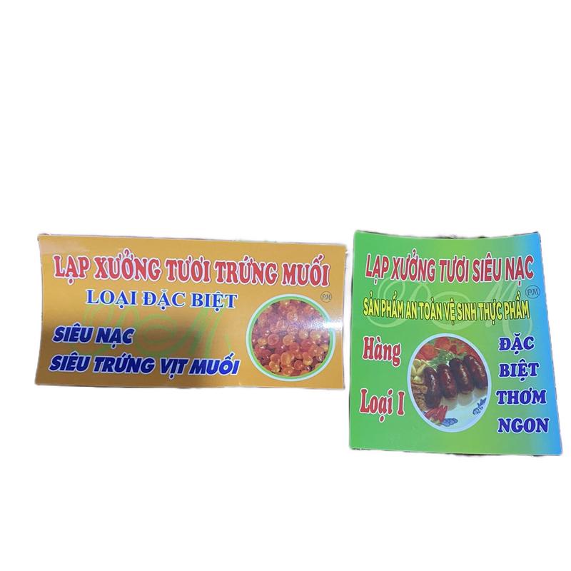 Tem dán màu xanh vuông + tem dán màu cam có chử T.R.Ứ.N.G M.U.Ố.I 3