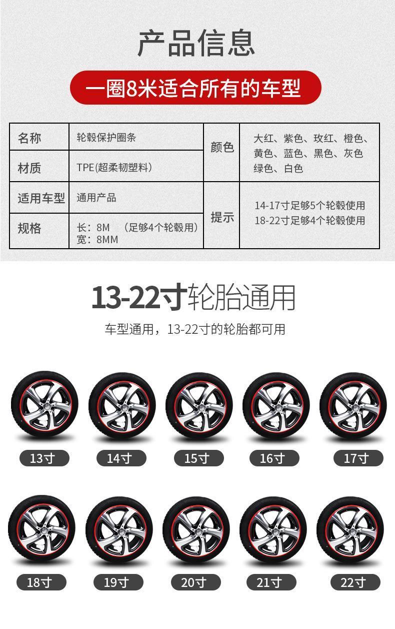 Product Introduction of 2025 Car Electric Car Universal Luminous Wheel Stickers Guard Circle Bumper Strip Car Interior Change Change Interior Design Supplies 4
