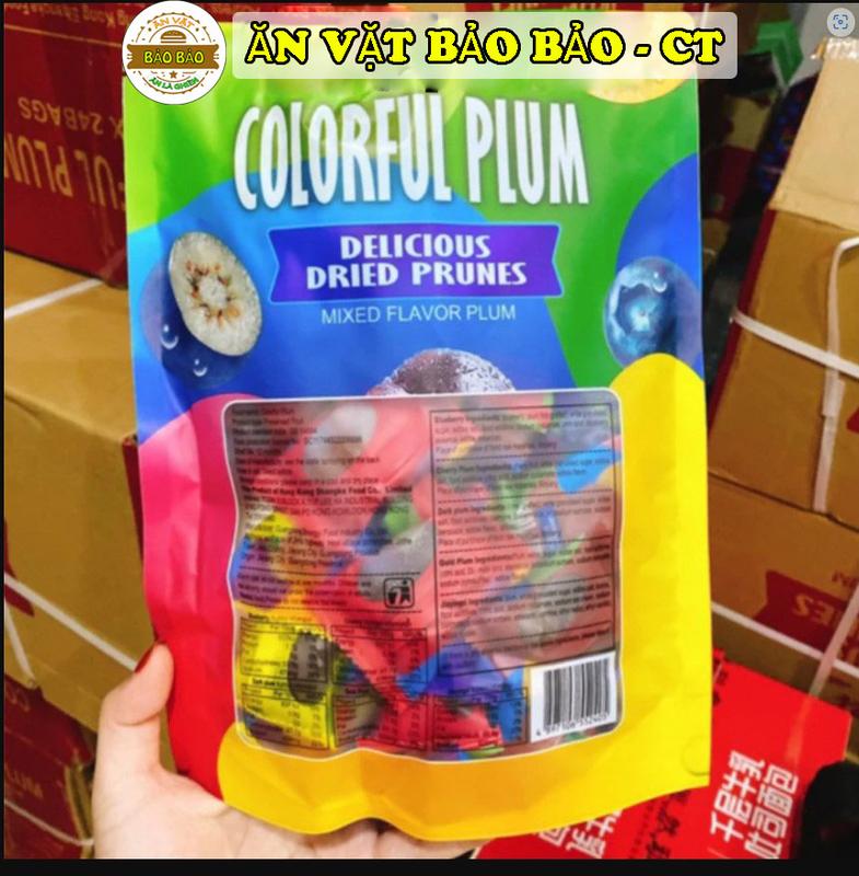 Ô Mai Xí Muội Mix Vị Trái Cây Việt Quất,Cherry,Mận,Táo đỏ,Ô Mai 408g Dẻo Giòn Chua Ngọt Vừa Phải Ăn Vặt maimi 3