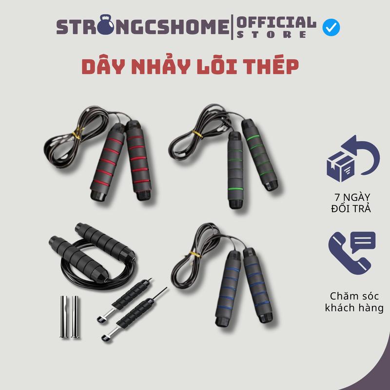 Freeship Dây Nhảy Giảm Cân Đốt Mỡ Bụng Lõi Thép Có Tạ 2.9m Tập Thể Dục Thể Thao Gym Giảm Cân Tại Nhà