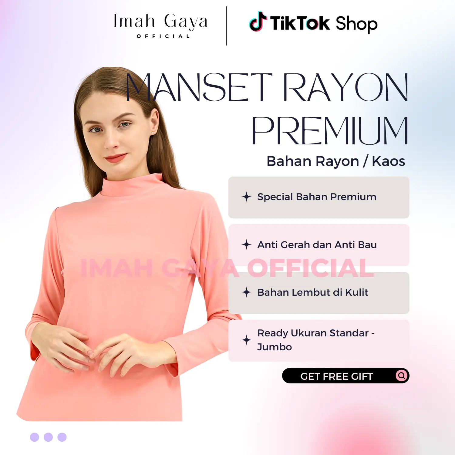 MANSET RAYON PREMIUM INNER TURTLE NECK PREMIUM JUMBO / KAOS PREMIUM ...