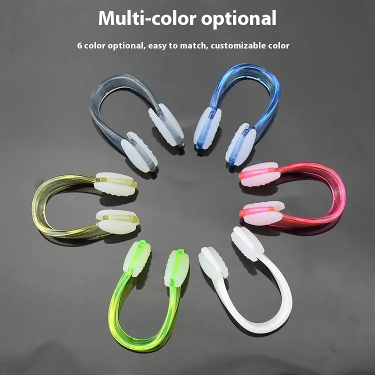 Nose clip swimming nose plug anti choking professional waterproof anti slip silicone diving nasal turbinate artifact anti drop nose clip