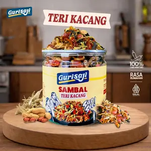 Gurisaji Sambal Teri Kacang Kaleng Pedas Siap Saji 1 Jar