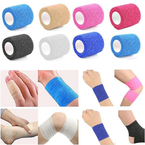 Băng Keo Thể Thao, Băng Keo Cao Su Non Tự Dính Bảo Vệ Cổ Chân, Băng Tay, Băng Đầu Gối 2