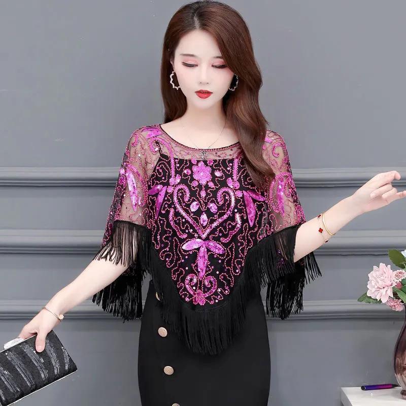 Áo Thường Ngày Kim Sa Lấp Lánh Hàng Mới Về, Dành Cho Nữ, Khăn Choàng, Ren Lưới, Áo Cardigan, Mỏng Và Dễ Phối Đồ, Áo Nắm, Áo Choàng Cổ Điển Thanh Lịch, Đồ Trang Trí, Thích Hợp Cho Váy Dạ Hội, Bolero, Nữ, # 88 0