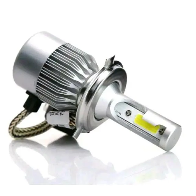 Lampu Utama Mobil LED Headlight C6 SILVER H1 H3 H4 H7 H11 HB3 HB4 36 Watt 36W Motor 9005 9006 H8 H16 Car 2