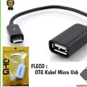 Kabel Micro USB OTG (On-The-Go) / OTG Kabel Micro Usb Merk FLECO - Hitam