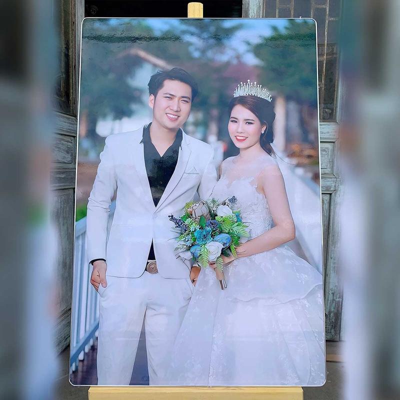 Khung ảnh gỗ tráng gương 40x60, 50x75, 60x90 trang trí nhà cửa, bàn làm việc, in hình cưới, sinh nhật, thôi nôi Decor Phòng Decor Phòng Decor Phòng Khung Tranh Khung Tranh Treo Tường Phòng Khách