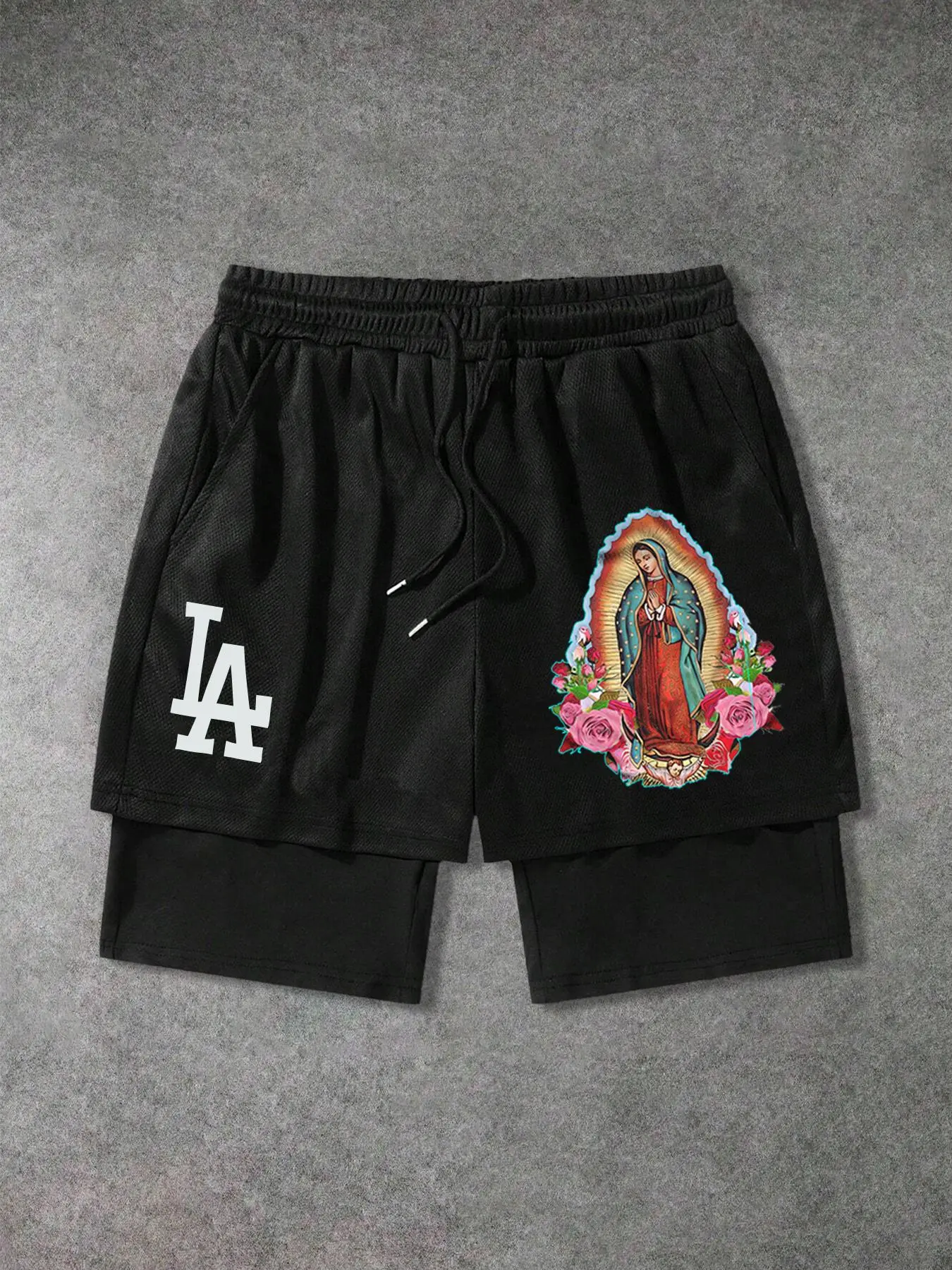 Men's Regular Fit Letter Print Shorts, Casual Fashion Graphic Shorts for Summer, Men's Bottoms for Daily Wear