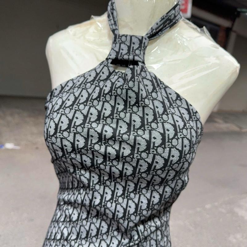 Váy Body Cổ Yếm Có Mút Sexy Sang Chảnh - Yl1065, freesize <57kg, chất vải dày dặn co dãn có mút, có nút gài sau cổ 5