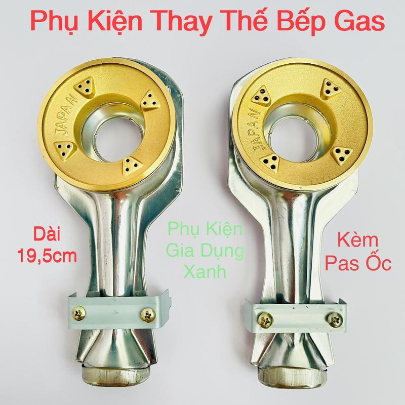  Bộ Họng Đầu Đốt Bếp Gas - Mâm Chia Lửa Sen Đồng JAPAN 43 - 78mm - Kèm pass ốc - Phụ Kiện Bếp Ga Linh Kiện Thay Thế Bếp Đôi Đơn Inox 