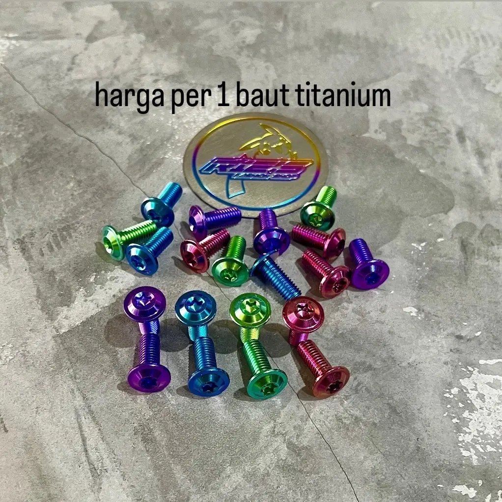 BAUT DISC CAKRAM TITANIUM M8x20MM DAN M8x25MM ORIGINAL