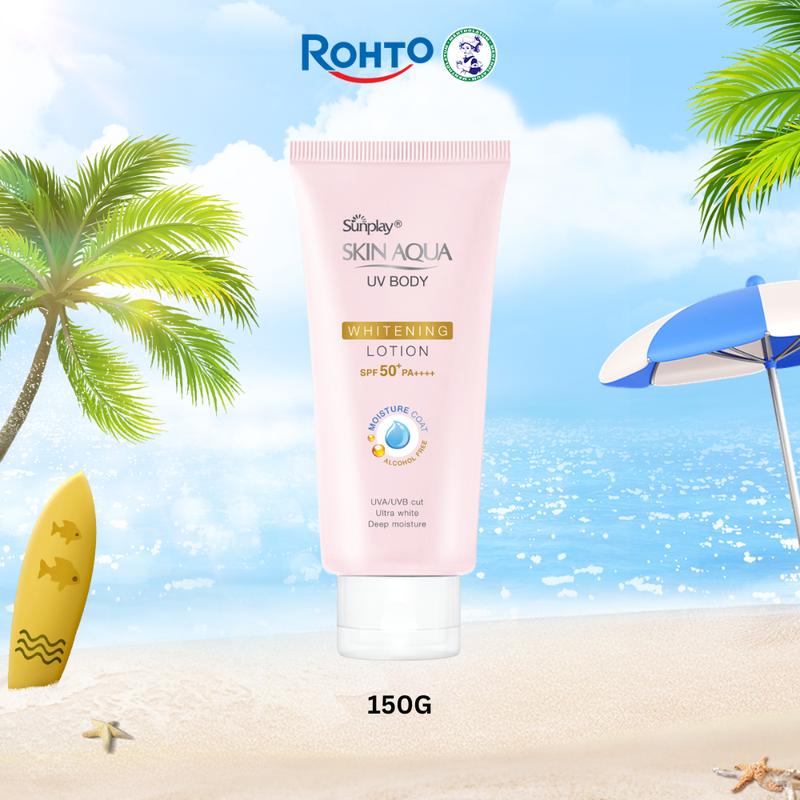 Kem Chống Nắng Dưỡng Thể Trắng Mịn Sunplay Skin Aqua Uv Body Whitening Lotion SPF 50+ Pa++++ 150g