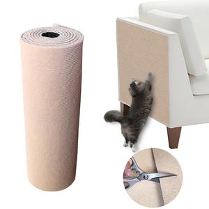 粘着式猫用爪とぎマット 1巻入り／耐久性に優れた猫用爪とぎマット／ペット家具保護シート／猫用品