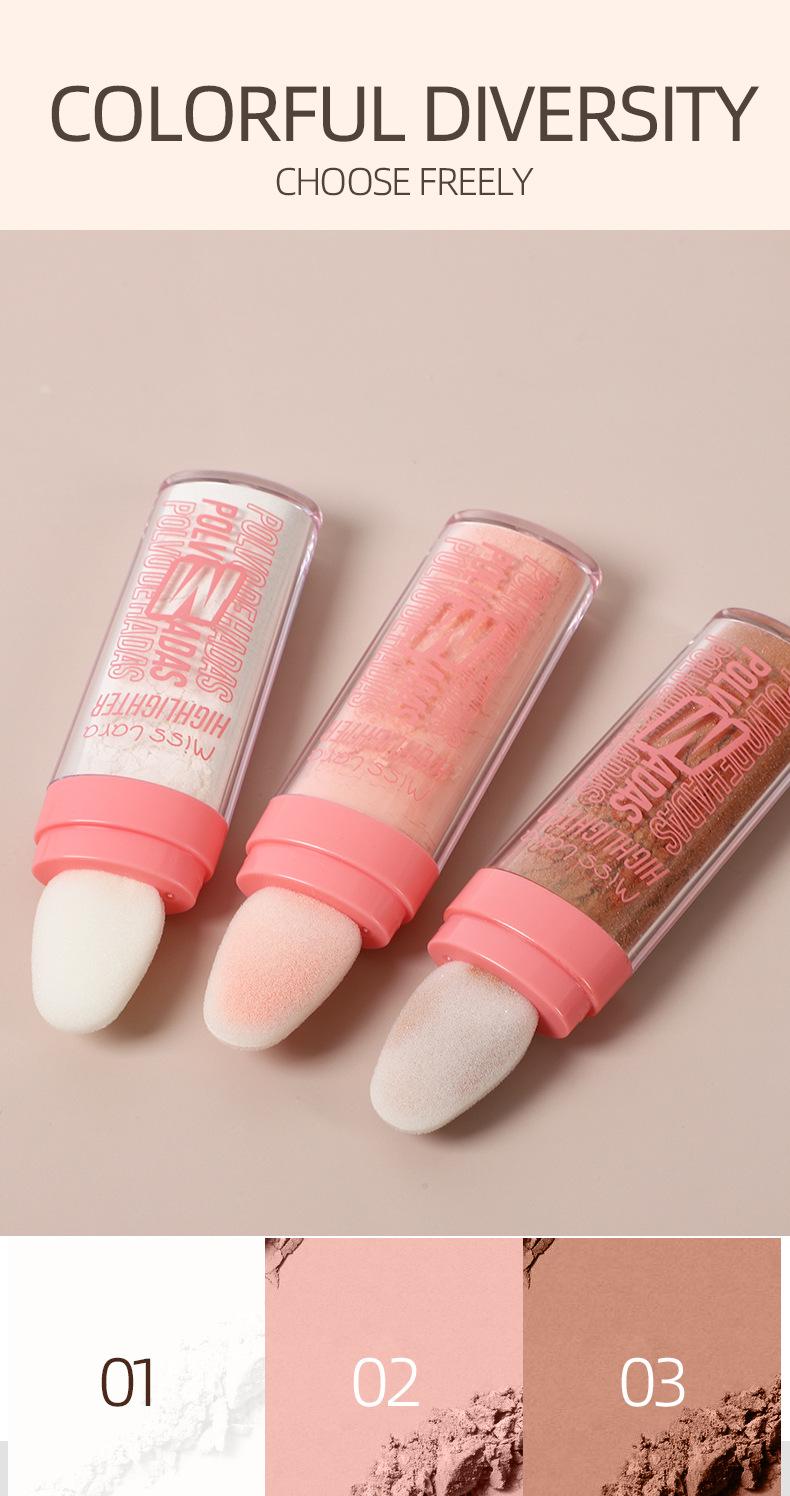 Product Introduction of Fairy Highlight Pat Powder Full Body Highlight Brightening Natural Three-dimensional Contouring Blush 2