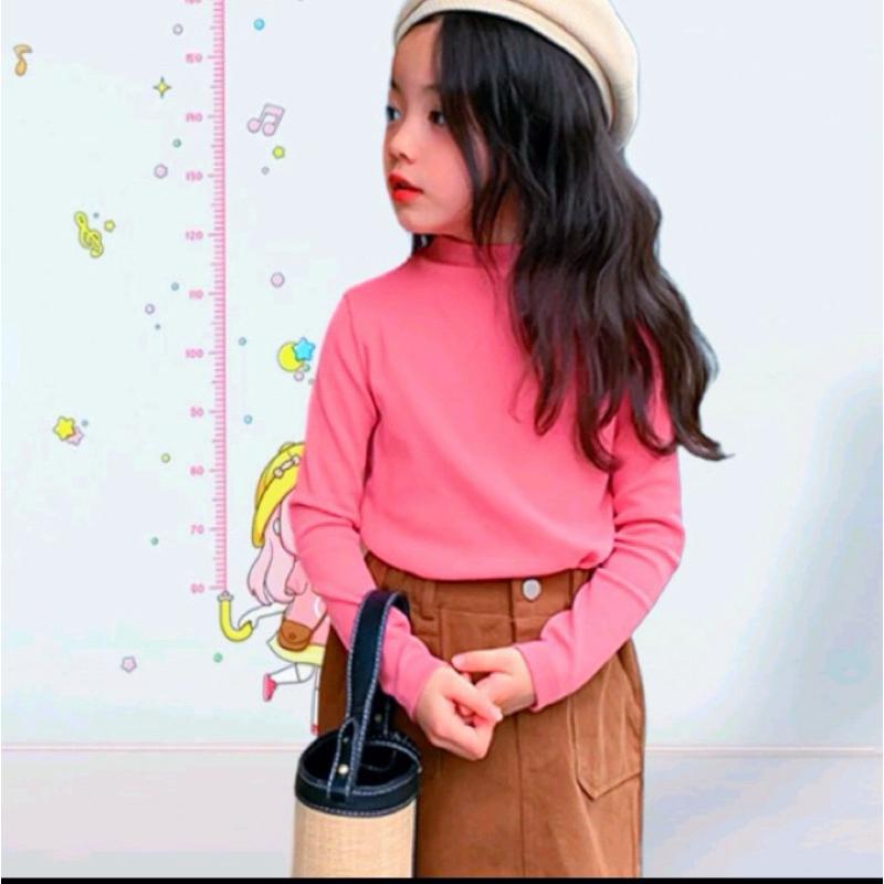 Áo cotton cổ lọ 3p dài tay Yiyi Garden sz 7-25kg 2