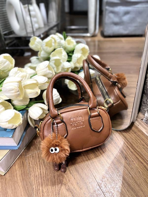 Túi Xách Tay Đeo Chéo Mini Cute Dễ Thương MinMin Tặng Kèm Gấu - Kem, Bag Nữ 2