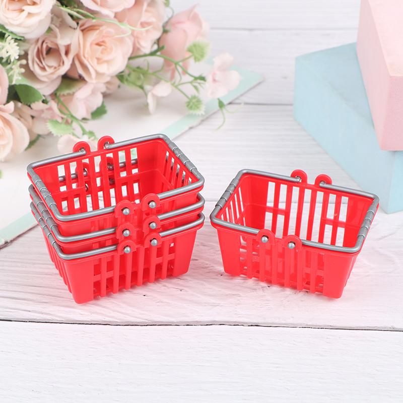 Product Introduction of [zfe]Shopping Basket Toys Kids Mini Supermarket Shopping Hand Basket Model Doll House 11