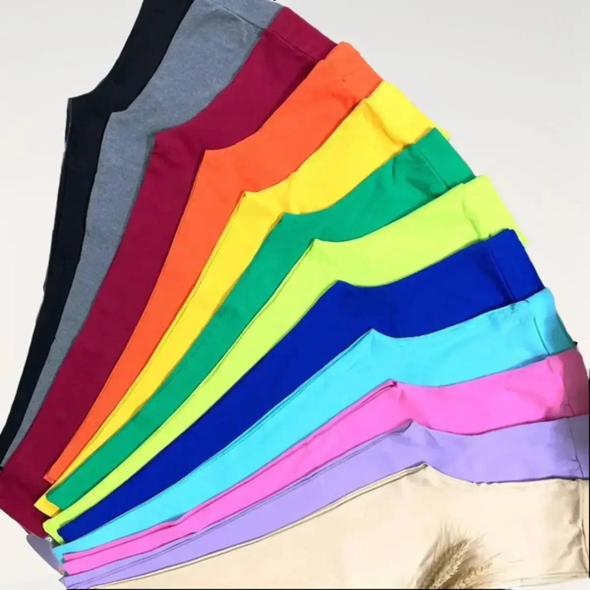 Quần legging dài nữ có túi nhiều màu thun cotton borip , mịn, mát co giãn 4 chiều ôm gọn chân. 43-53kgHình thật.