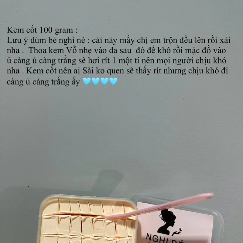 1 hủ dùng thử kem body ủ 100g (cốt dầu) 5