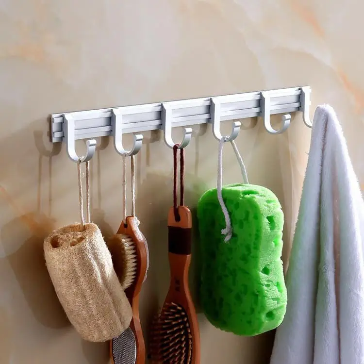 Rak Gantungan Handuk Kamar Mandi Jemuran Handuk Dinding Towel Hanger 6