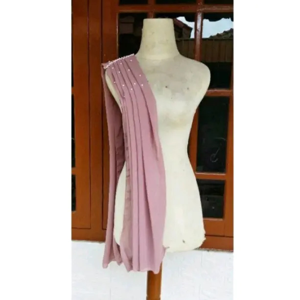 Selendang Kebaya Lepas Pasang Tile Tule Premium Slayer Sayap Bahu Kebaya Modern Wisuda Engagement Panjang 3