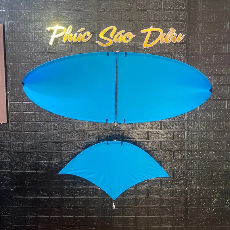 Diều lắp ghép 1 màu 2m khung carbon 5