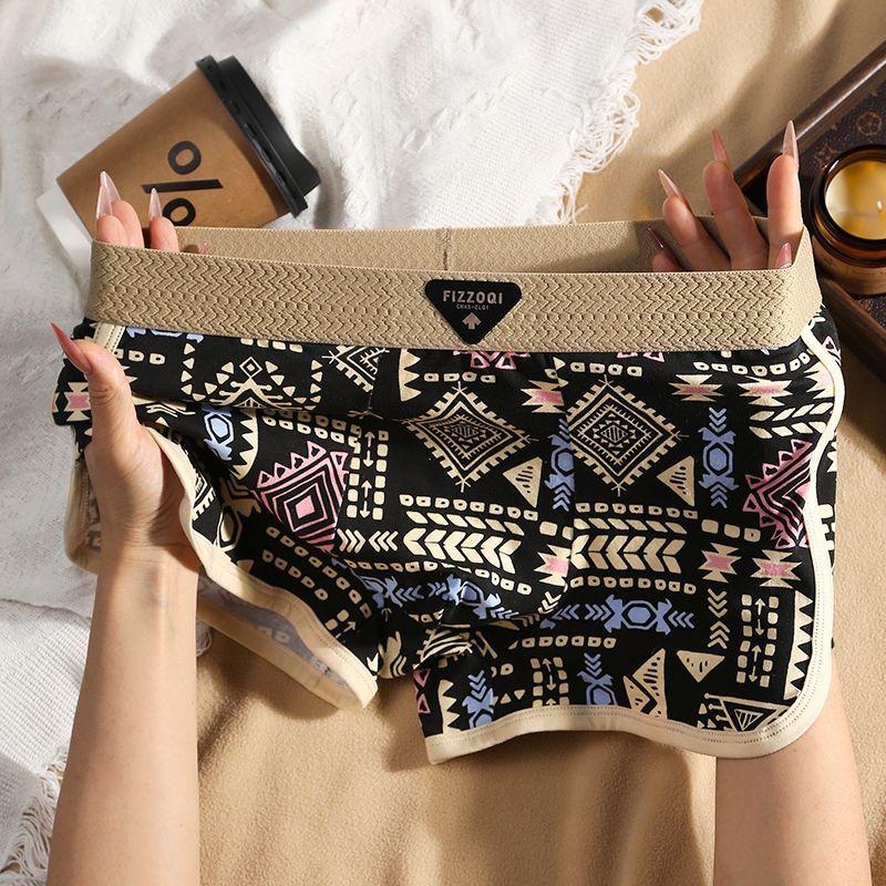 Quần Đùi Boxer Nam, Phong Cách Cổ Điển, Làm Bằng Cotton Nguyên Chất, In Cá Tính Amaya, Thoải Mái Và Thoáng Khí, Thời Trang, Thiết Kế Bốn Góc, Thích Hợp Cho Bé Trai 0