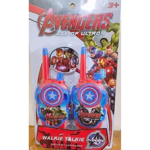 Mainan Anak Walkie Talkie Alat Komunikasi Radio Dua Arah Versi Avenger Alat Perlengkap Permainan Polisi