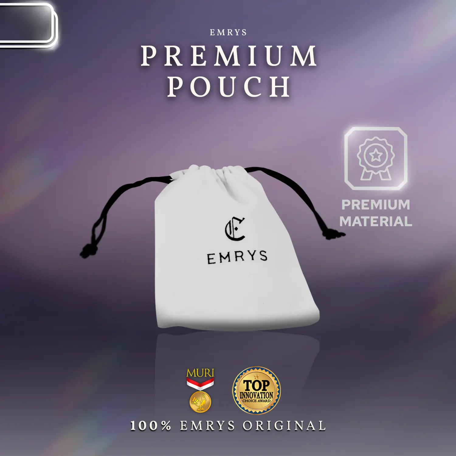 Emrys Velvet Premium Pouch Serut Penyimpanan Aksesoris Cincin Gelang Kalung